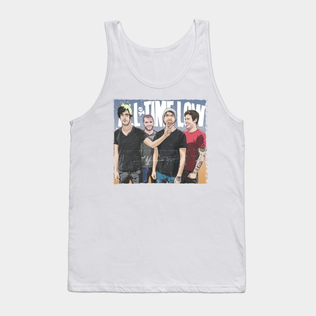 All Time Low Tank Top by 𝙼𝙰𝚂𝙸𝙰